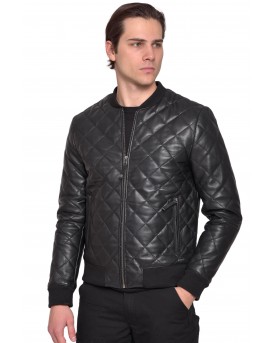 ARIZONA SHEEP BLACK - AUTHENTIC MENS BLACK LEATHER JACKET