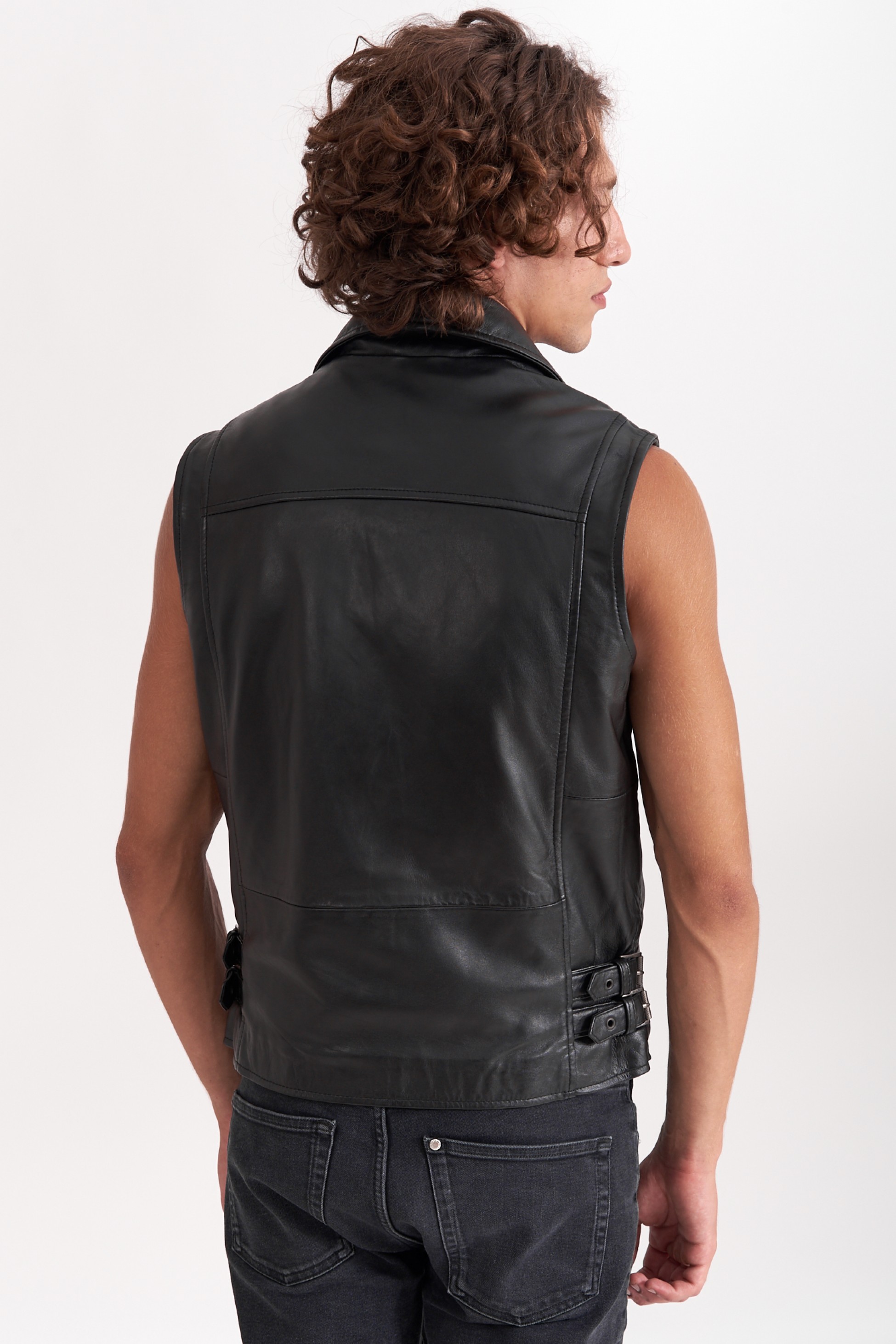 CHOPPER SHEEP BLACK- ΑΝΔΡΙΚΟ ΔΕΡΜΑΤΙΝΟ ΜΑΥΡΟ ΓΙΛΕΚΟ