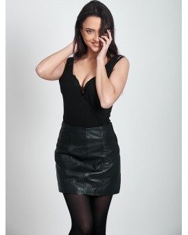 ARTEMIS SHEEP BLACK - ΑΥΘΕΝΤΙΚΗ ΔΕΡΜΑΤΙΝΗ ΓΥΝΑΙΚΕΙΑ ΦΟΥΣΤΑ