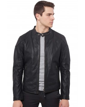 ROMEO BUFFALO BLACK - ΑΥΘΕΝΤΙΚΟ ΑΝΤΡΙΚΟ ΜΑΥΡΟ ΔΕΡΜΑΤΙΝΟ ΜΠΟΥΦΑΝ