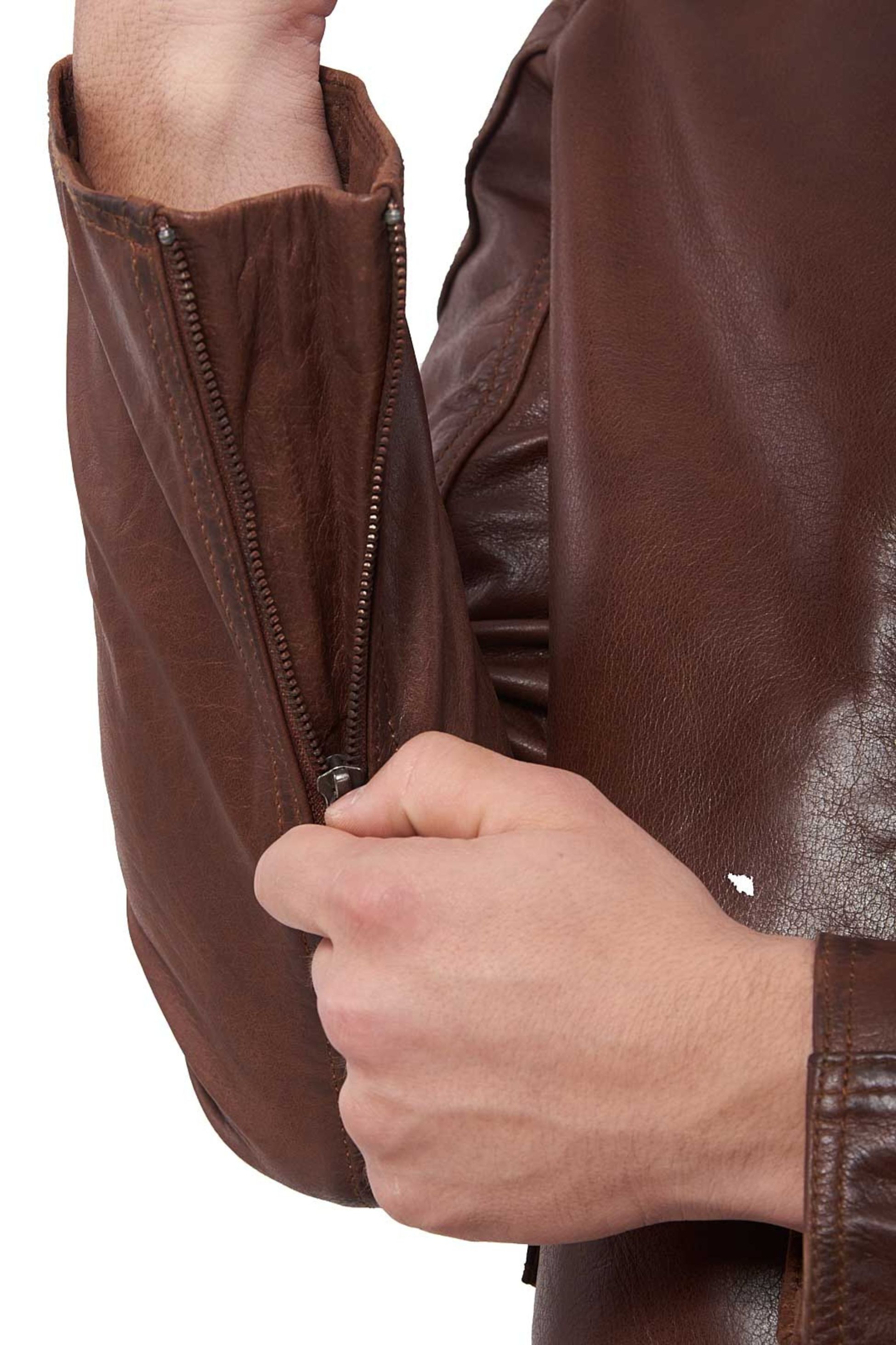 ROMEO BUFFALO COGNAC - ΑΥΘΕΝΤΙΚΟ ΑΝΤΡΙΚΟ ΚΟΝΙΑΚ ΔΕΡΜΑΤΙΝΟ ΜΠΟΥΦΑΝ