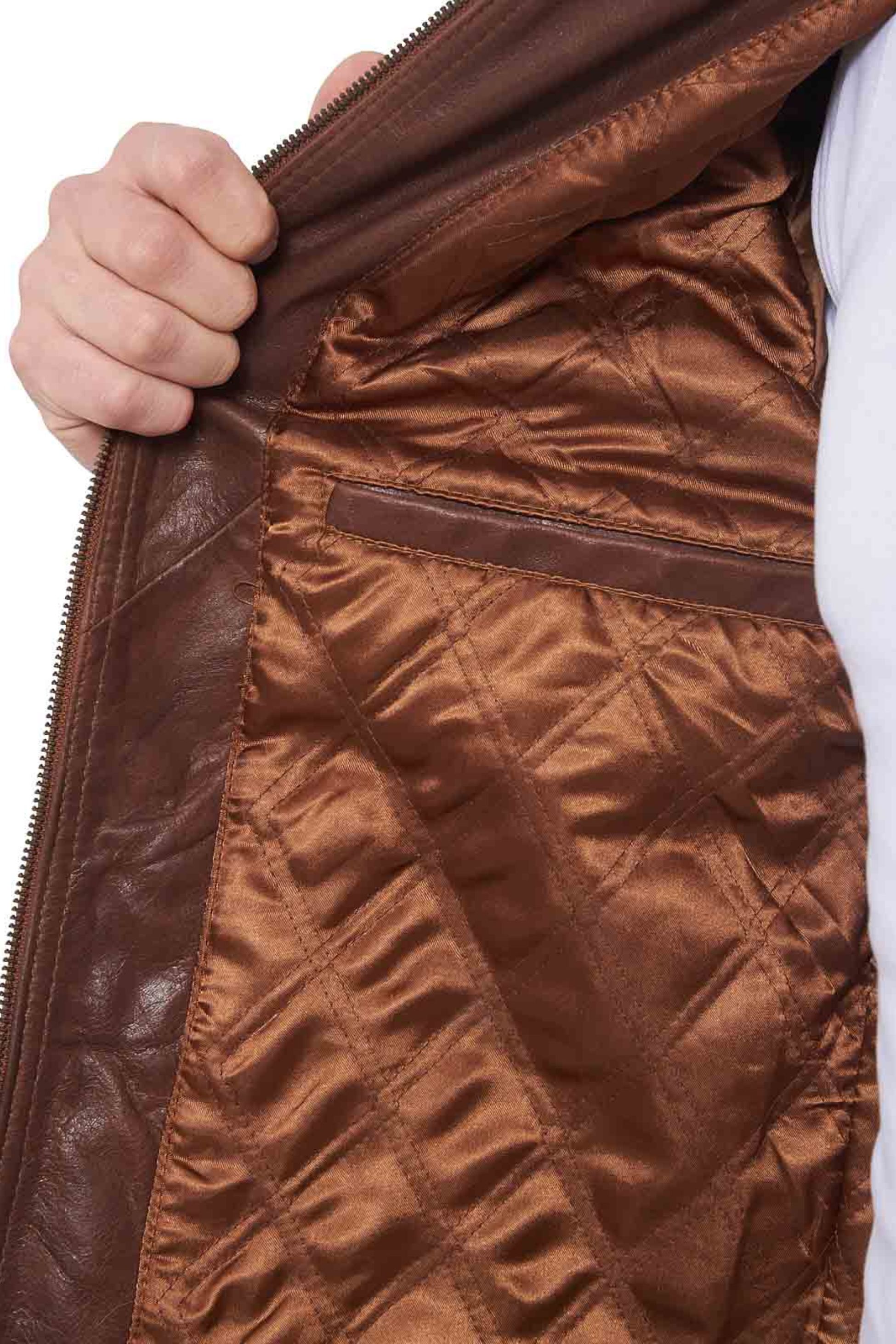 ROMEO BUFFALO COGNAC - ΑΥΘΕΝΤΙΚΟ ΑΝΤΡΙΚΟ ΚΟΝΙΑΚ ΔΕΡΜΑΤΙΝΟ ΜΠΟΥΦΑΝ