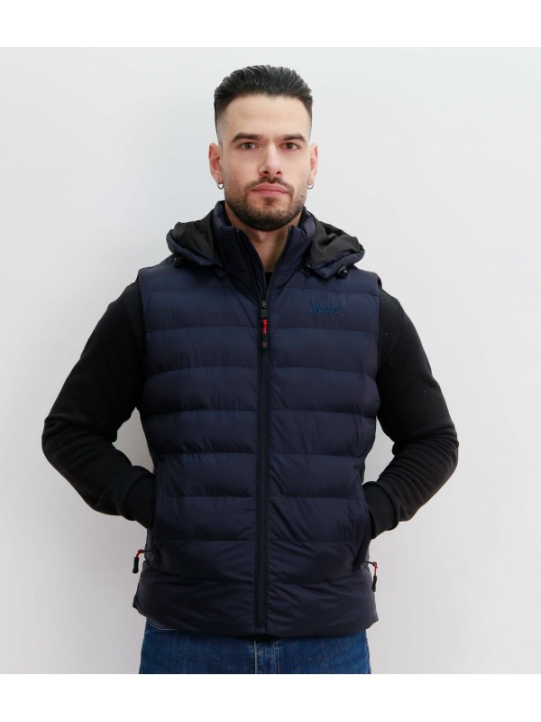 SAMY- GILLET- NAVY - ΑΝΔΡΙΚΟ ΑΜΑΝΙΚΟ ΜΠΛΕ VCODE